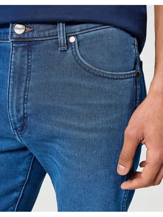 Wrangler Wrangler Jeansy Larston Niebieski Slim Fit