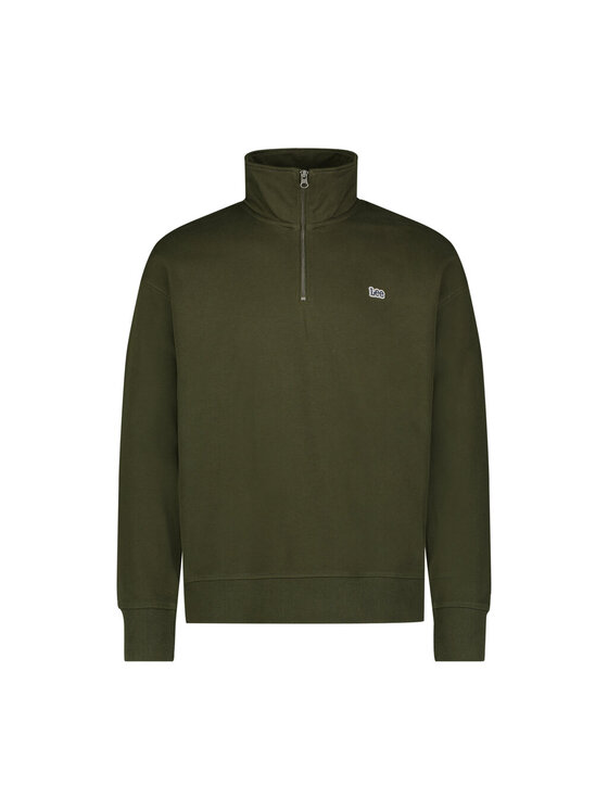 Lee Lee Bluza HALF ZIP SWS Zielony Loose Fit