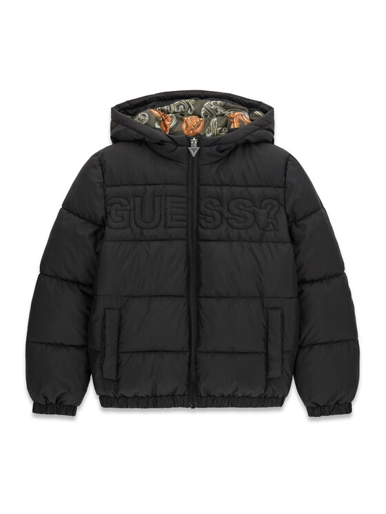 Guess Guess Зимова куртка L6BL15 W4103 Чорний Regular Fit
