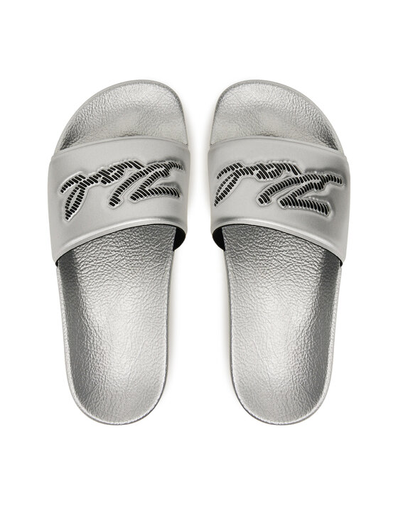 KARL LAGERFELD KARL LAGERFELD Παντόφλες Kondo Maxi KL80872 Ασημί