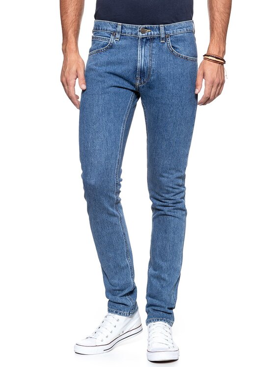 Lee Lee Jeansy LUKE Niebieski Slim Fit