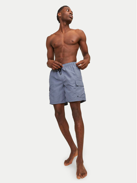 Jack & Jones Jack & Jones Szorty kąpielowe Jpstfiji 12257214 Niebieski Regular Fit