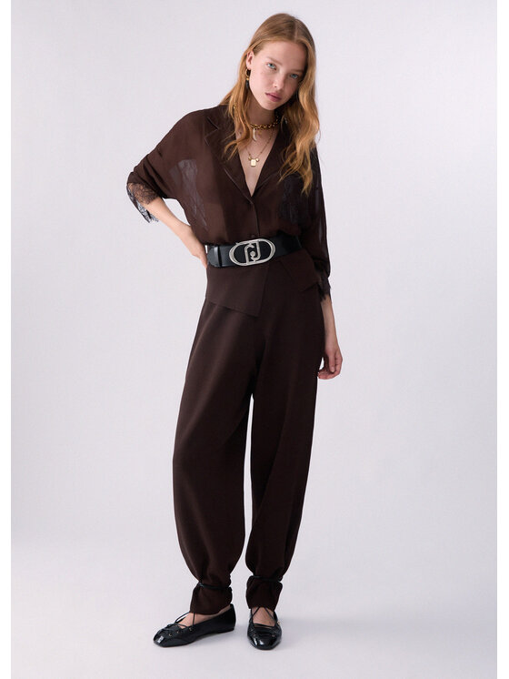 Liu Jo Liu Jo Pantaloni di tessuto CF6245MS55NX0807 Marrone Regular Fit