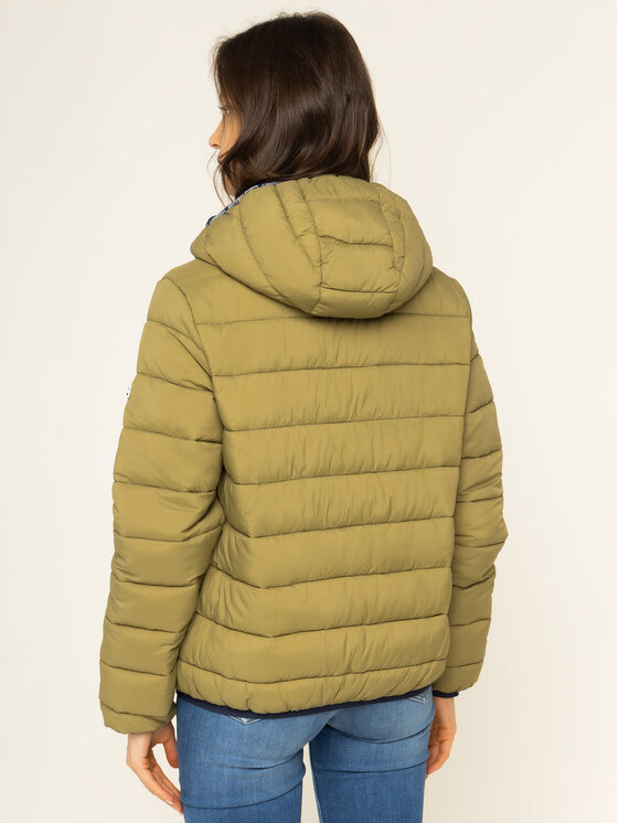 Tommy Jeans Tommy Jeans Giubbotto piumino Quilted Tape Detail DW0DW07578 Verde Regular Fit