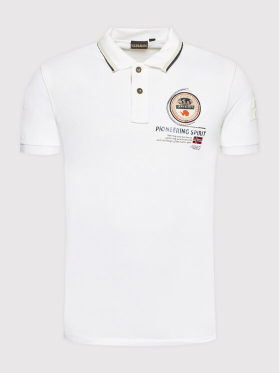 Napapijri Napapijri Polokošile Gandy 4 NP0A4H8R Bílá Regular Fit