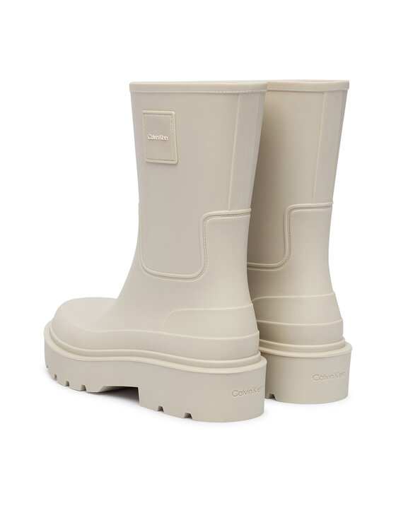 Calvin Klein Calvin Klein Kalosze Rainboot Rubber HW0HW03179 Kremowy
