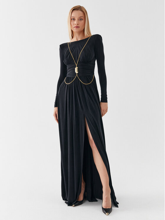 Elisabetta Franchi Elisabetta Franchi Официална рокля AB-399-36E2-V800 Черен Regular Fit