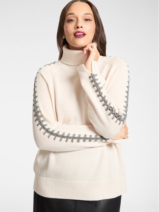 Elena Mirò Elena Mirò Maglione M468Z000601N002 Bianco Regular Fit