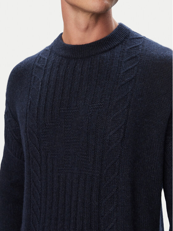 Calvin Klein Jeans Calvin Klein Jeans Pulover LV04RJ303G Mornarsko modra Regular Fit