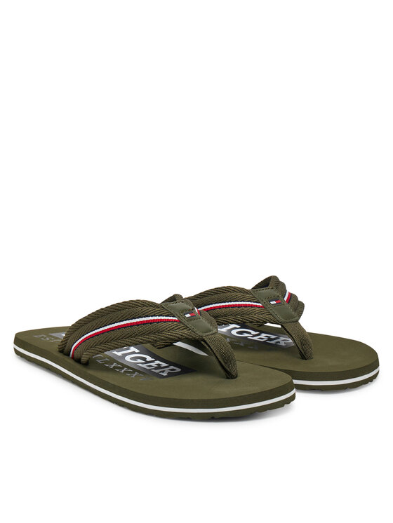 Tommy Hilfiger Tommy Hilfiger Σαγιονάρες Corporate Hilfiger Beach FM0FM05436 Κόκκινο