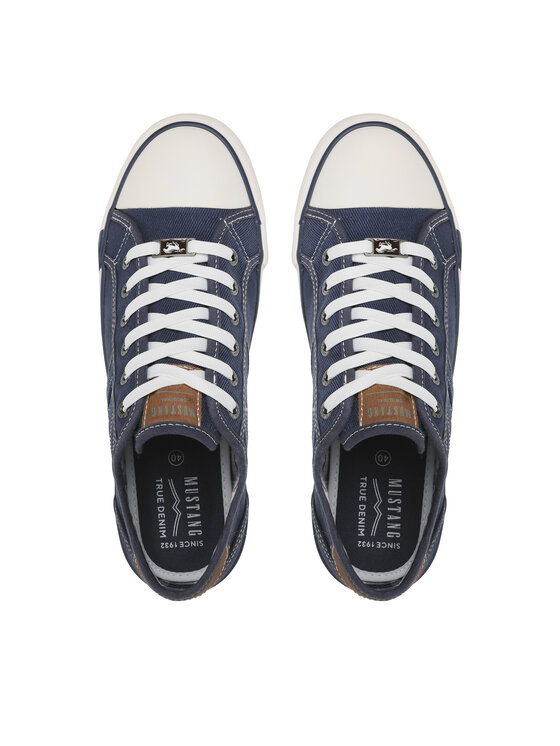 Mustang Mustang Sneakers aus Stoff 4058-310-841 Dunkelblau