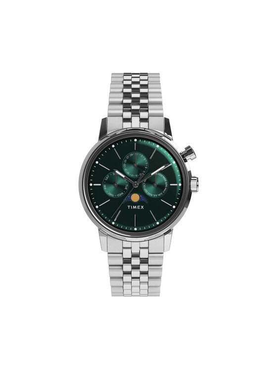 Timex Timex Часовник Marlin® Moon Phase TW2Y09900 Сребрист