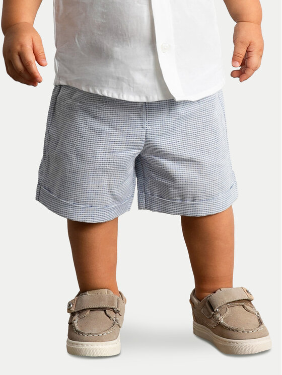 Mayoral Mayoral Set Hemd und Stoffshorts 1225 Himmelblau Regular Fit