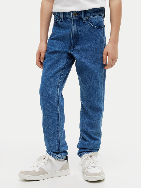 Tommy Hilfiger Blugi KB0KB10467 Albastru Straight Fit