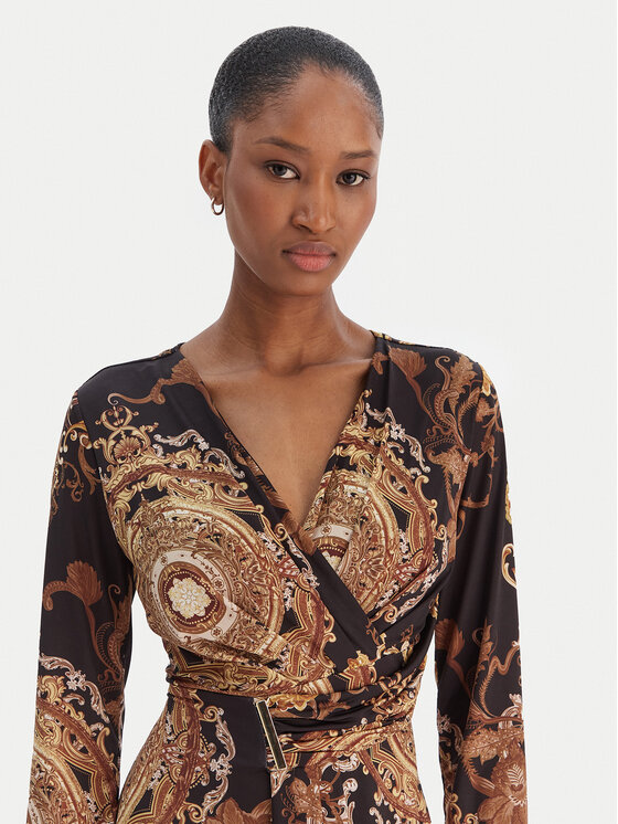 Rinascimento Rinascimento Rochie cocktail CFC0020153002 Negru Slim Fit