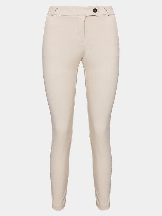 Rinascimento Rinascimento Hlače iz tkanine CFC0117745003 Bež Regular Fit
