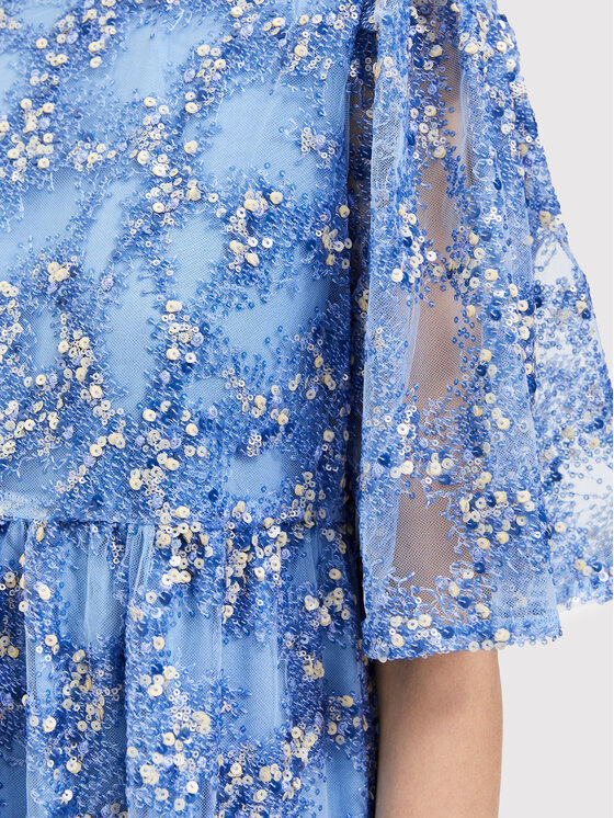 Selected Femme Selected Femme Коктейльна сукня Justine 16085467 Голубий Loose Fit