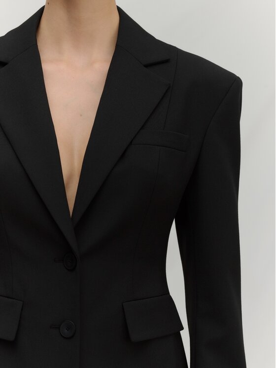 La Mania La Mania Giacca da abito JACKIE Nero Classic Fit