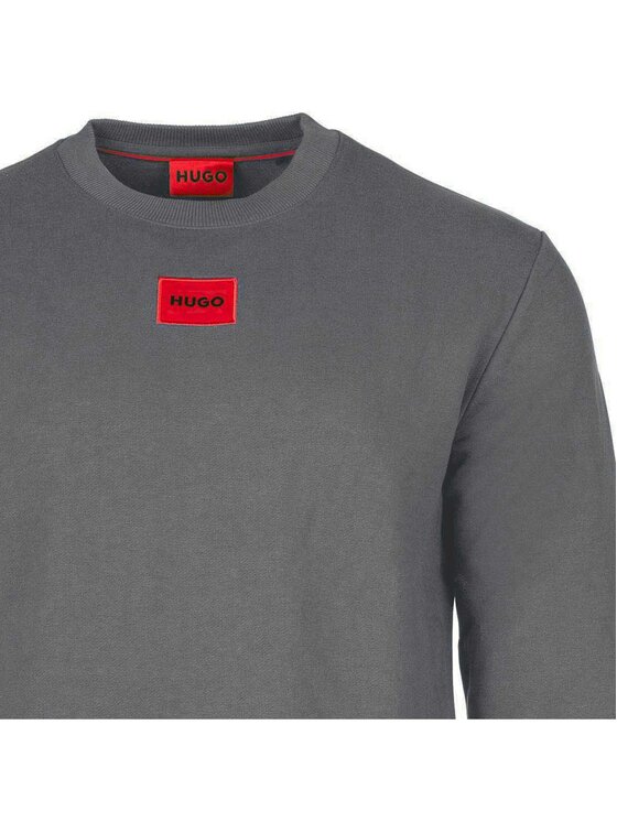 HUGO HUGO Sweter 26056 Szary Casual Fit