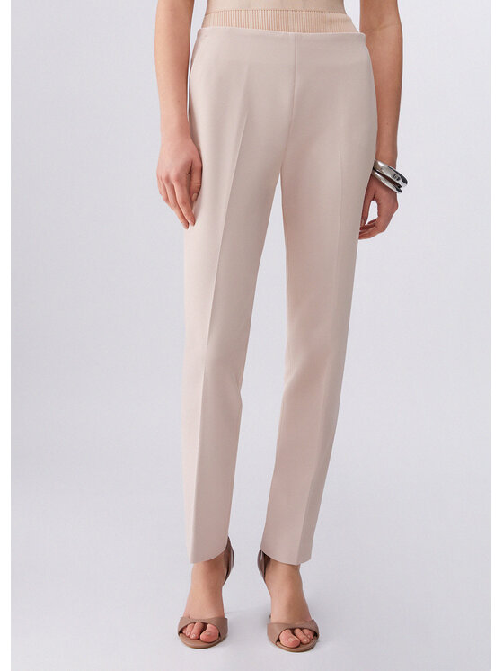 Liu Jo Liu Jo Pantaloni di tessuto PA6006T2527X0753 Crema Slim Fit