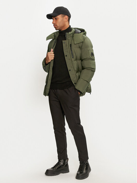 Moose Knuckles Moose Knuckles Geacă din puf M34MJ196 Verde Regular Fit