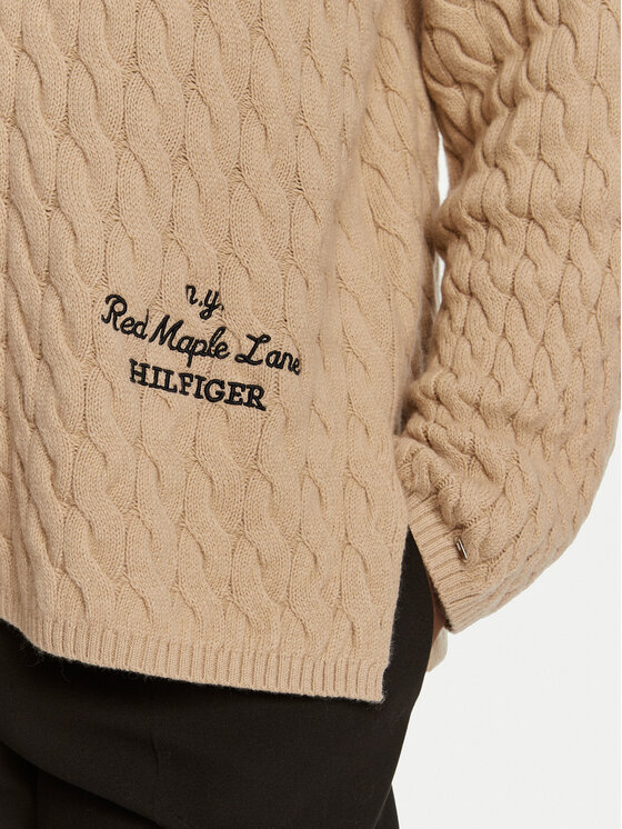 Tommy Hilfiger Tommy Hilfiger Kardigāns WW0WW42143 Bēšs Relaxed Fit