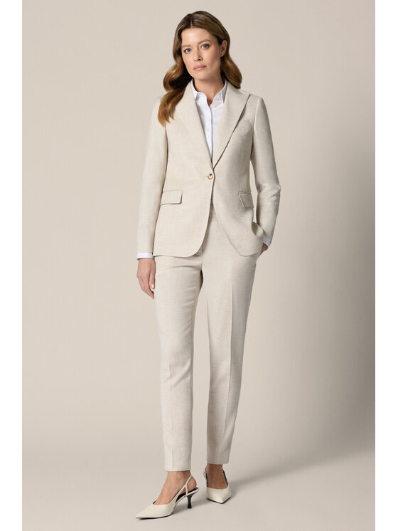 Lancerto Lancerto Marynarka Cortona MA131126000042 Beżowy Regular Fit