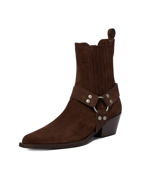 Badura Badura Kovbojské topánky EO-CHLOE-25FW002 Hnedá