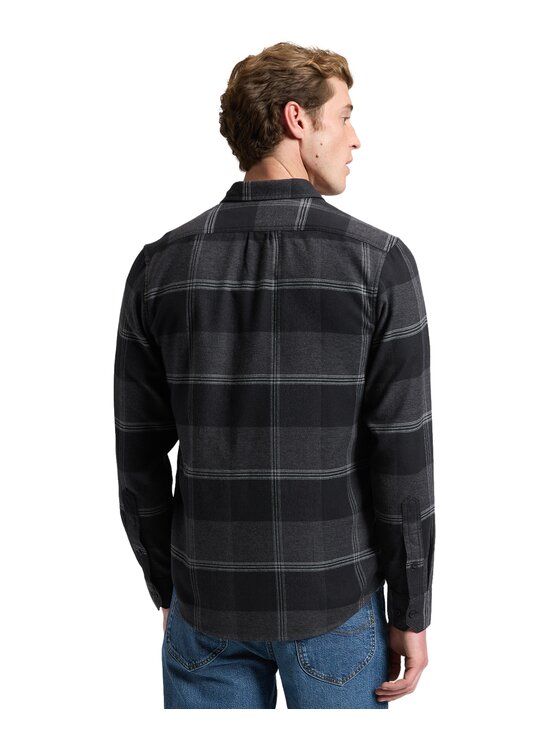 Lee Lee Koszula 112386400 Czarny Regular Fit