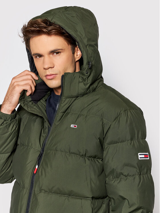 Tommy Jeans Pūkinė striukė Tjm Essential DM0DM12171 Žalia Regular Fit •  Modivo.lt