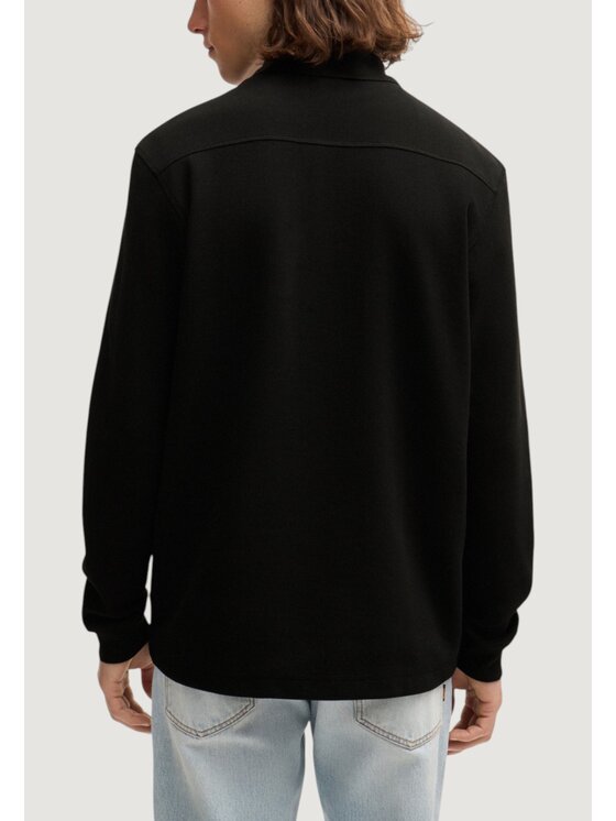 BOSS BOSS Polo Petempestolong 10262290 01 Nero Long Fit