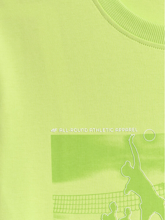 4F 4F T-Shirt BEACHWEAR Zielony jasny Regular Fit