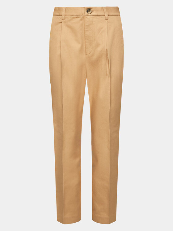 Ted Baker Ted Baker Kalhoty z materiálu Maryiah 271688 Béžová Regular Fit