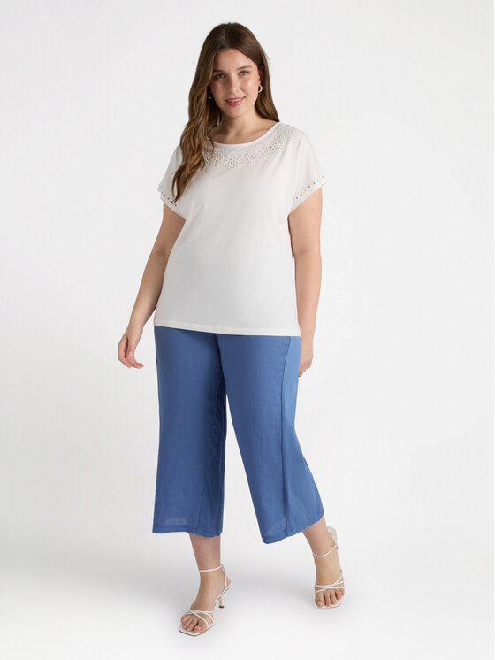 Fiorella Rubino Fiorella Rubino Spodnie materiałowe P143T004864N024 Niebieski Regular Fit