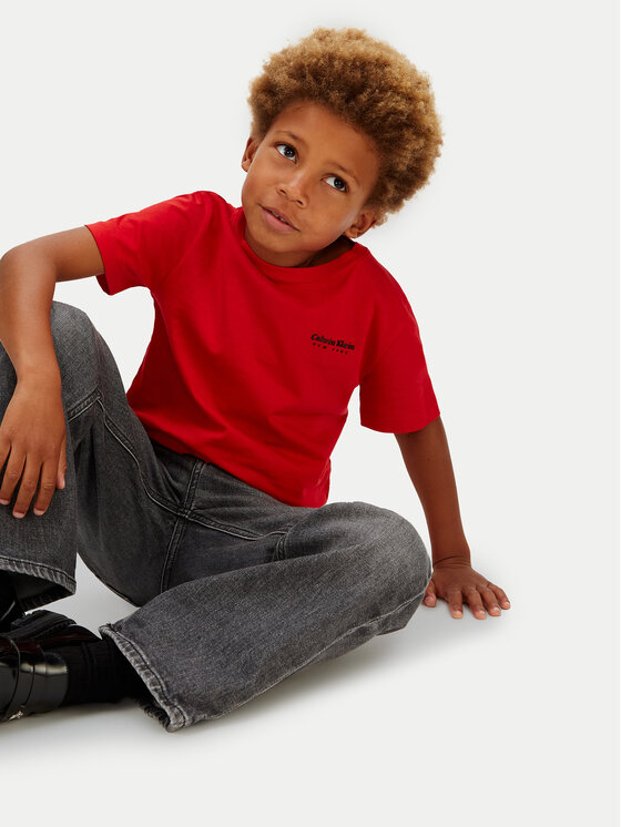 Calvin Klein Jeans Calvin Klein Jeans T-Shirt Minimal Logo IB0IB02608 Rot Regular Fit