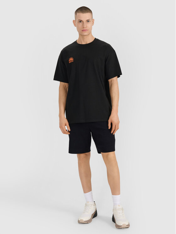 4F 4F T-Shirt CHILLY WAVES Czarny Oversize