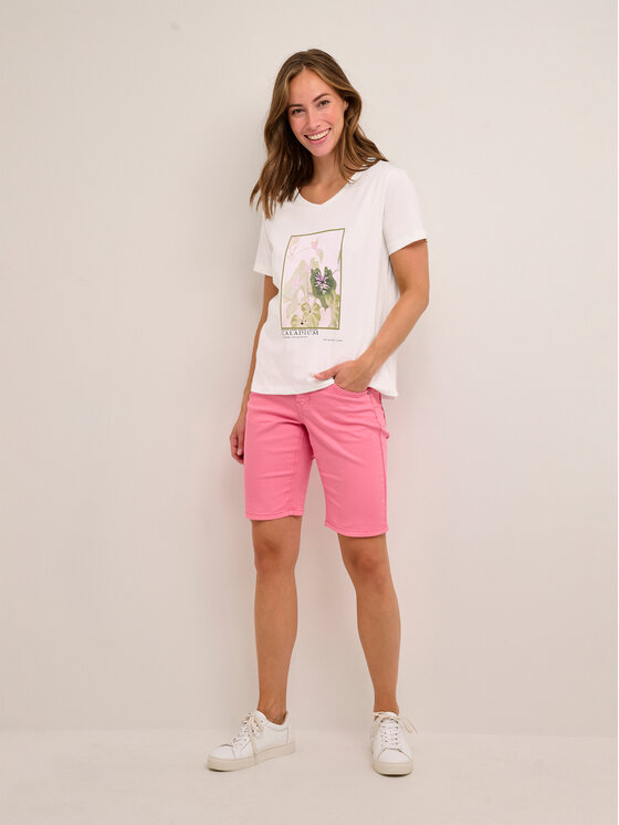 T-shirt Sanna 10611287 Bianco Regular Fit