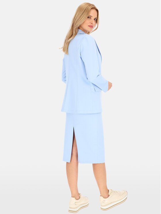 Perso Perso Marynarka VEE242404F Błękitny Regular Fit