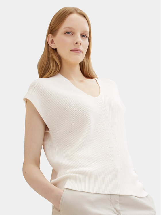 Tom Tailor Tom Tailor Sweater 1040334 Ekru Loose Fit