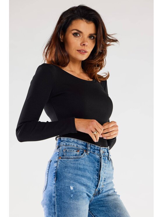 Infinite You Infinite You Blusa M284 Nero Basic Fit