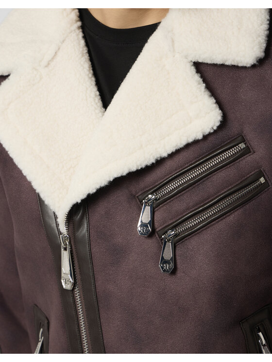 PHILIPP PLEIN PHILIPP PLEIN Giubbotto piumino 28616 Marrone Regular Fit