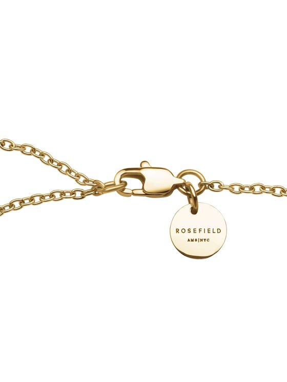Rosefield Rosefield Naszyjnik Emerald Duo Necklace Złoty