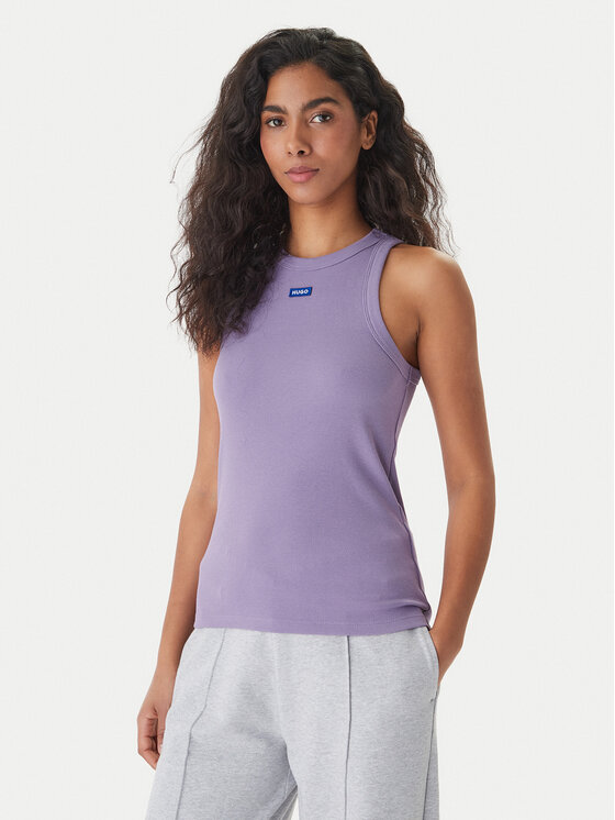 HUGO Top Easy 50508857 Violet Slim Fit