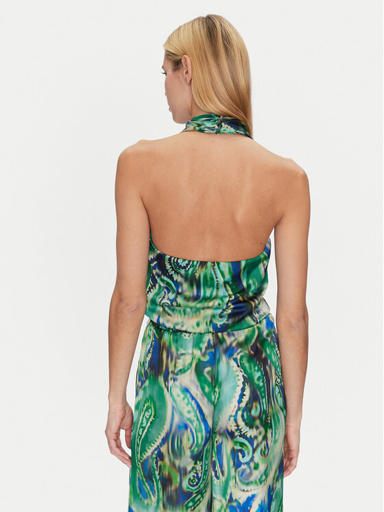 Simona Corsellini Simona Corsellini Blúz P25CPTO01401 Zöld Slim Fit