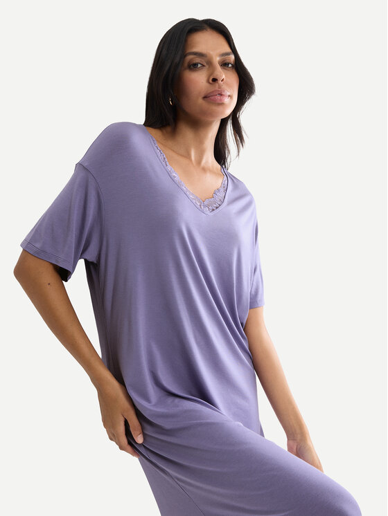 Triumph Triumph Camicia da notte Timeless Sensuality 10222628 Viola Relaxed Fit