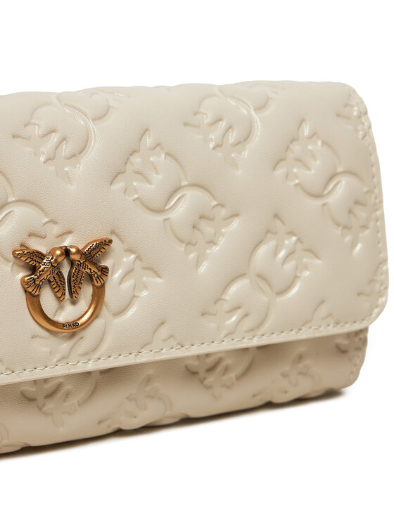 PINKO Pinko Τσάντα Love Tiny Brids Wallet C AI 24-25 PCPL 103765 A1YB Εκρού