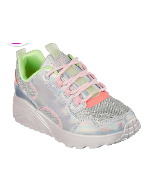 Skechers Skechers Sneakersy Uno Lite Metallic Pops Srebrny