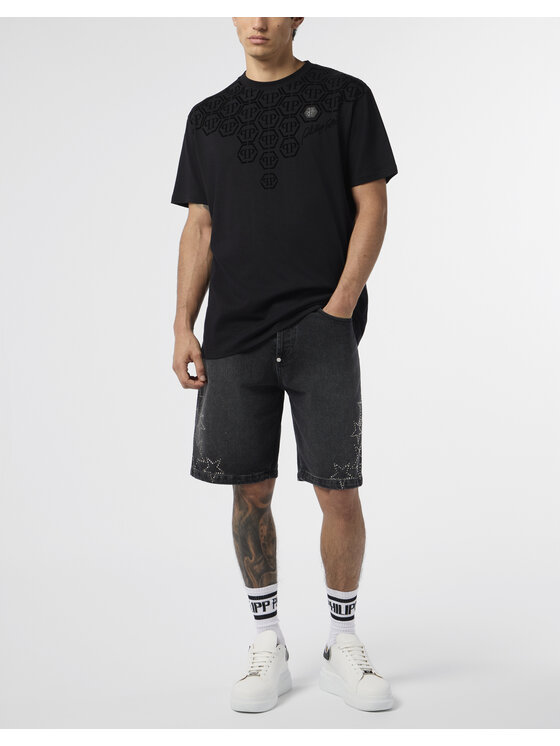 PHILIPP PLEIN PHILIPP PLEIN T-Shirt 29719 Czarny Regular Fit
