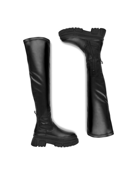 DeeZee DeeZee Čizme preko koljena 60165-3 Crna