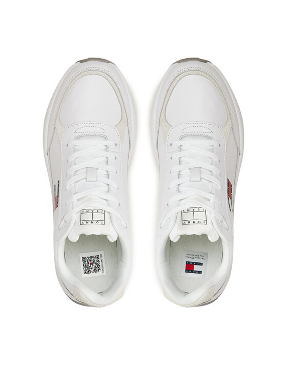 Tommy Jeans Tommy Jeans Снікерcи Tjm Runner Full Leather Ess EM0EM01445 Білий